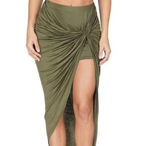 Stella Luce Knot Draped Skirt Size L